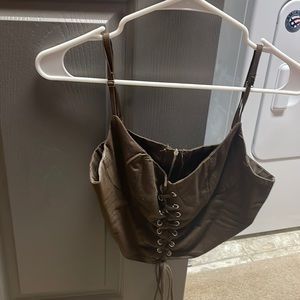 Brown Corset Top